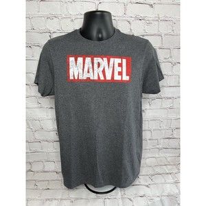 Marvel Comics Rustic Logo Classic Vintage Mens T-Shirt Size Medium